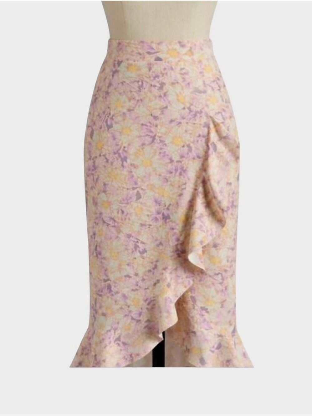 Anthropologie Skye Ruffled Faux Wrap Skirt XS (US 0/2) - Picture 4 of 9